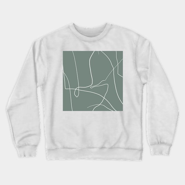 Abstract green pattern Crewneck Sweatshirt by Riadesignstore